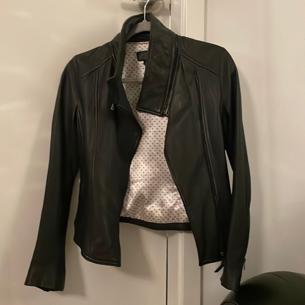 XXS Plenty monk and Lou leather jacket
